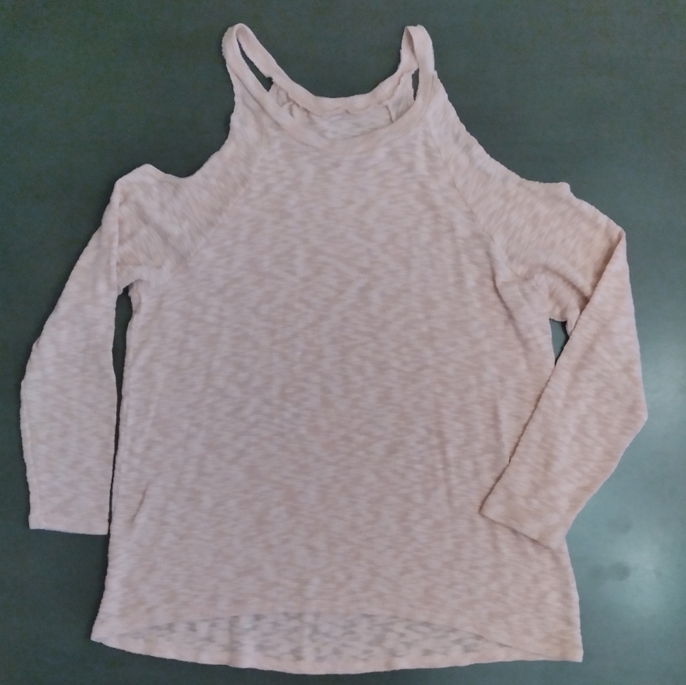 Cut-out Shoulder Sweater | Poof! | 2X | Pink